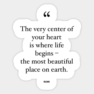 The Most Beautiful Place On Earth Sticker